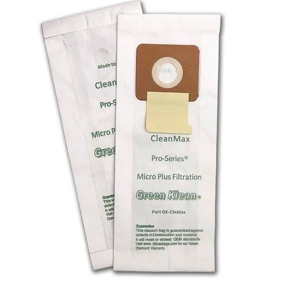 Green Klean CleanMax Pro-Series Replacement Vacuum Bags - 10 per Case - Case of 10