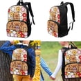 thumbnail image 2 of Binienty Floral Capybara School Backpack Kids 5-8 Girls With Lunch Box and Pencil Case Water Bottle Sleeve Lightweight Travel Backpack with Laptop Compartment Cute Rucksack Back Pack Set 17 Inch, 2 of 8