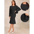 thumbnail image 2 of DARING DIVA Women's 2Pcs Suit Sleeveless Dress Crop Blazer Set M Black, 2 of 6
