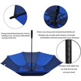 thumbnail image 3 of Parapluie XUCP-Golf Grand 58/62/68 Pouces Ouverture Automatique Parapluie de Golf Extra Grand Double Auvent Ventilé Coupe-Vent Imperméable pour Hommes et Femmes, 3 of 4