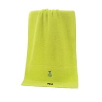 AUQ Wash Cloth,Absorbent Cotton Weave Pattern Face Towels,Smooth Edge Alignment Face Towel,Green,19.69*9.84*0.39in