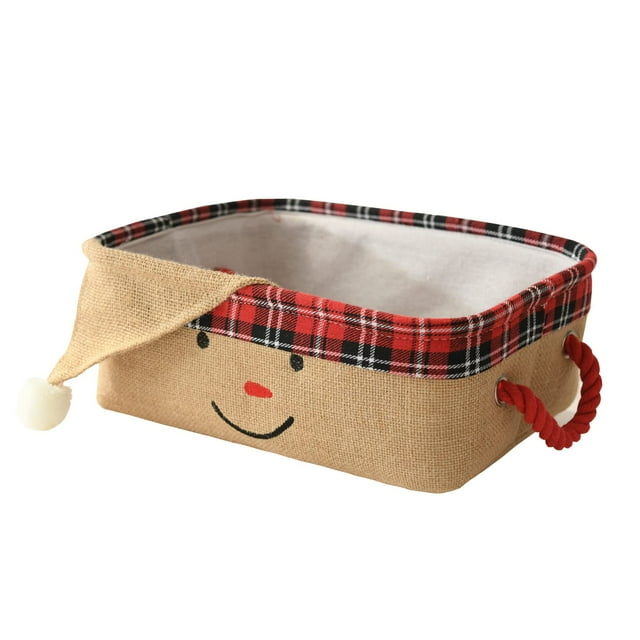 Cubos de almacenamiento plegables iNough de Navidad, 35 x 27 x 12 cm