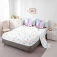 thumbnail image 5 of Erosebridal Cartoon Animal Unicorn Butterflies Twin Bedding Sets 7-Piece For Kids,Cute Princess Flowers Magical Horse Bedding Comforter Set For Boys Girls,Breathable Home Decor, 5 of 6