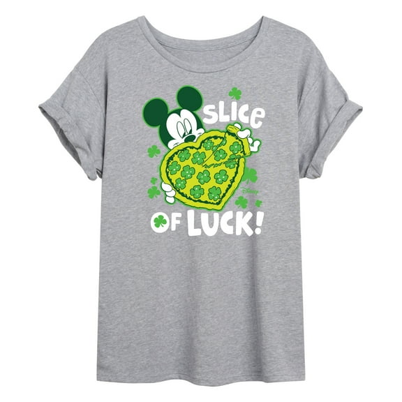 Disney - Slice Of Luck - Juniors Ideal Flowy Muscle T-Shirt