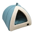 thumbnail image 3 of Nest Bed,Large Pet Bed House Soft with Pad Warmer Supplies,Winter Warm House Comfortable Non Slip Nest,Indoor Cats Kennel Nonslip Accessories Cave bed,Pet Bed House with Mat Washable StyleA Sunnimix Cama nido, 3 of 8