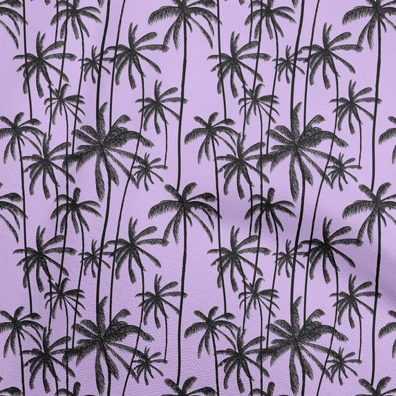 oneOone Silk Tabby Purple Fabric Tropical Tree Sewing Craft Projects Fabric Prints By Yard 42 Inch Wide