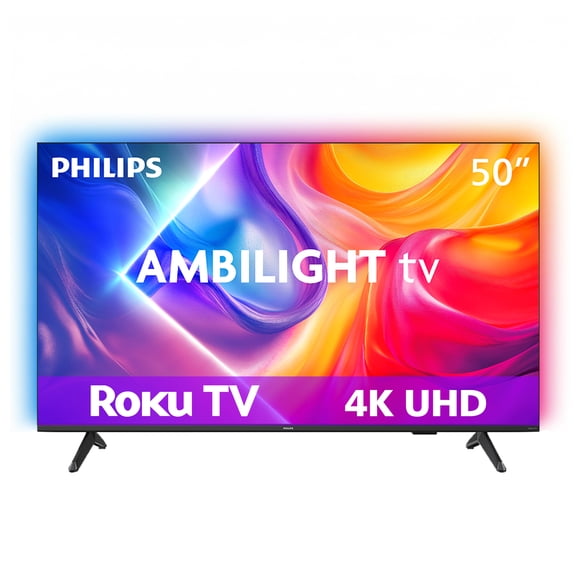 Pantalla Philips AMBILIGHT 50 Pulgadas 4K UHD LED Roku TV 50PUL7875/F8S