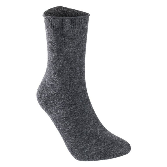 Lian Life Style Big Girls Women's 1 Pair Wool Crew Socks with Unique Designs, L1844, Size 6-9, Color Dark Gray