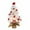 B, variant on Mini Christmas Tree, Lighted Christmas Tree, White Flocked Desktop Christmas Tree with Ornaments and Pendants, 17.7 Inch Small Artificial Christmas Tree for Home Office Decoration
