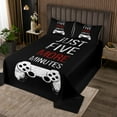thumbnail image 2 of Erosebridal Gamepad Bedspread Sets Queen Size, Black Bed Quilt, Gaming Room Decor, 3 Pieces, 2 of 5