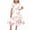White, variant on BRGZLK Girl Dresses Hepburn Style Valentine Day Print Short Sleeve Turn Down Collar Dress Trendy Comfy Dance Skirt Coffee 9-10 Years
