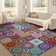 thumbnail image 4 of Multicolor Bohemian Mandala Pattern Area Rug, 4 of 6