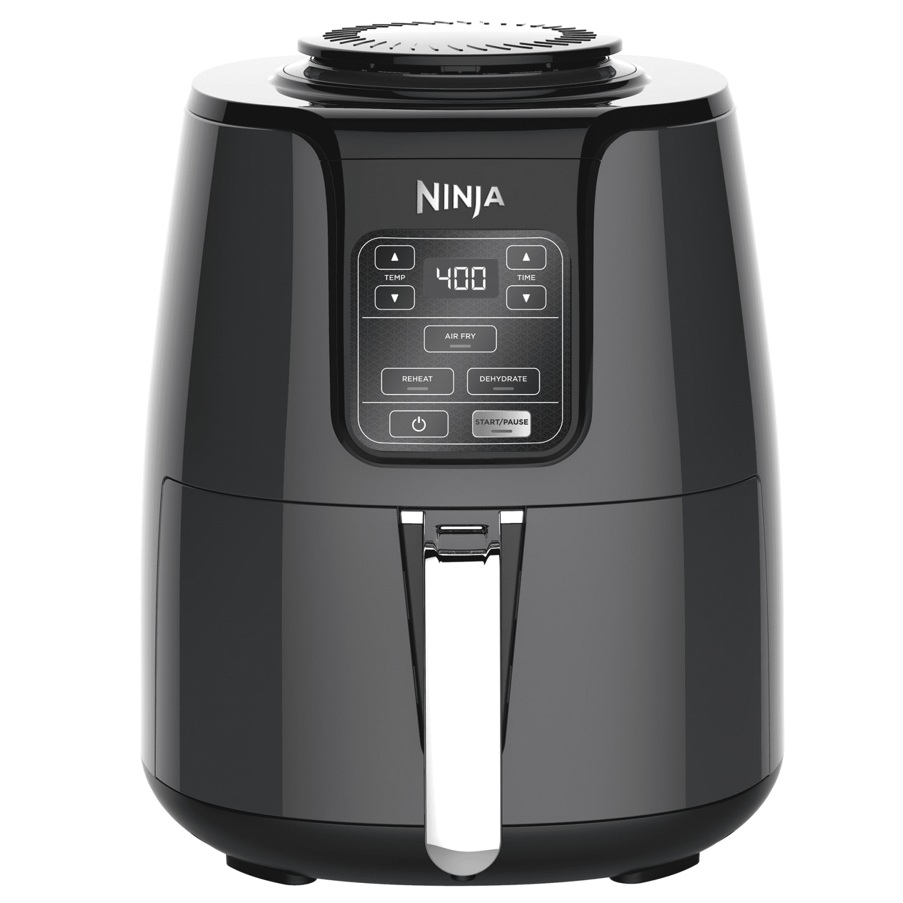 Ninja 4 Quart Air Fryer with Reheat & Dehydrate, Black, Silver, AF100WM