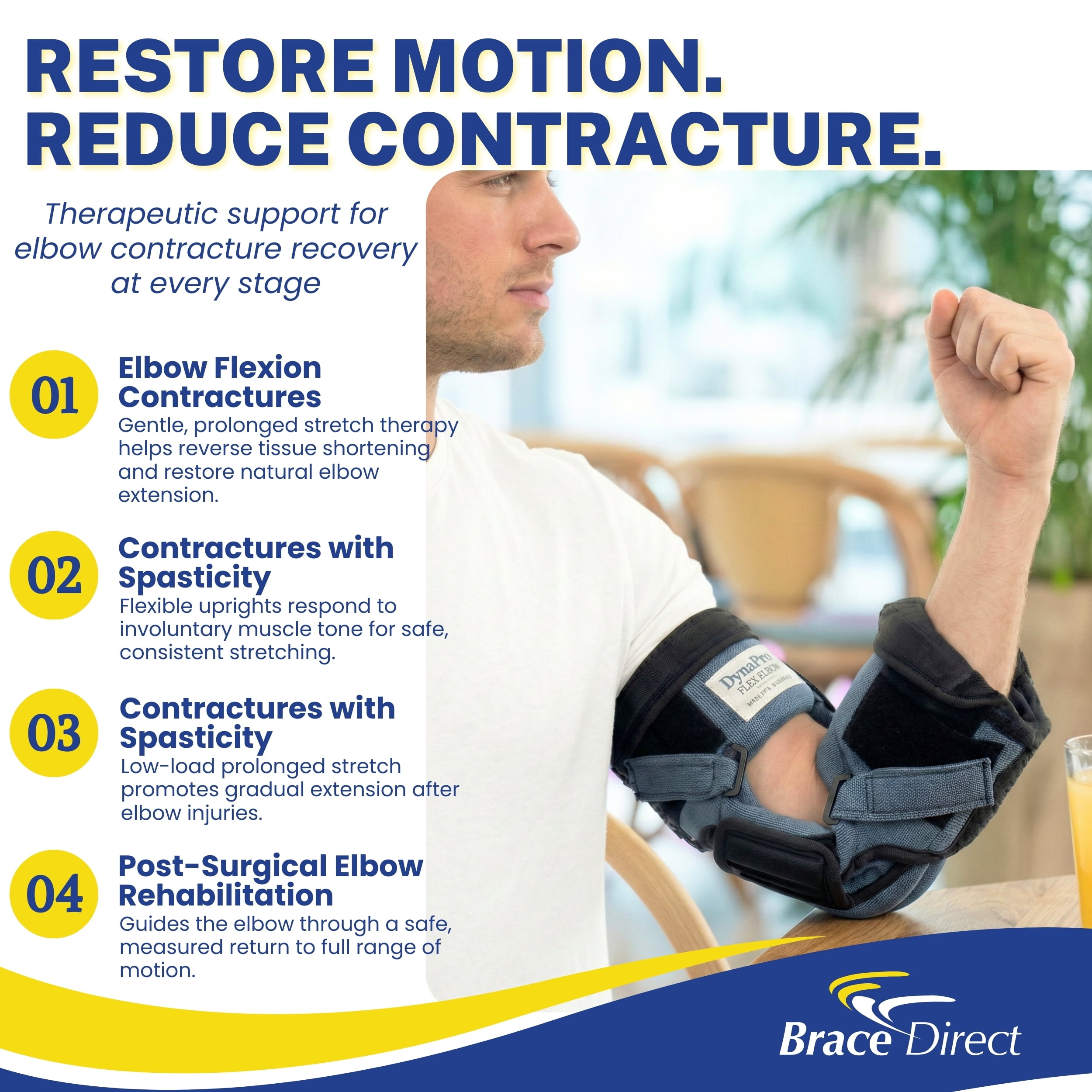 OCSI DynaPro Flex Elbow L3760 - Elbow Brace for Contracture Relief