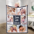 thumbnail image 4 of Custom Blanket With Photo Text Personalized Throw Customized Picture Blanket For Adult Kid Birthday Halloween Fathers Mothers Valentines Day Gift Christmas(1*Photo-75X100), 4 of 5