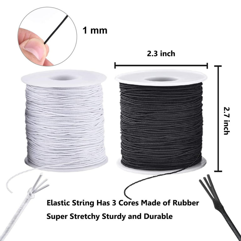 Elastic Cord for Bracelets, 1 mm 330 Feet Durable Bracelet String, Stretch  Elastic String for Jewelry Making, Necklaces and Beading