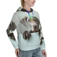 thumbnail image 6 of Sigee Adorable Puppy Portrait for Women's Pullover Hoodie Sweatshirts Adult Casual Long Sleeve Sweatshirts ,Sizes S-2XL-Large, 6 of 7