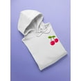 thumbnail image 3 of Red Cherries Hoodie Women -SPIdeals Designs, Female Large, 3 of 4