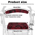 thumbnail image 6 of HELLHERO Roses Seat & Backrest Cover Set Rollator Walker Seat Back Covers Easy Install for Seniors Men Women Easy to Clean Easy Fit for Breathable for Elderly Adults, 6 of 7
