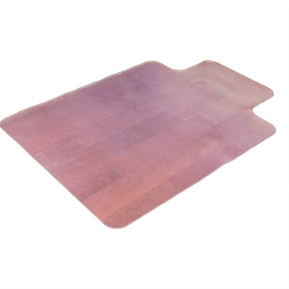 RLESO Transparent Office Chair Mat for Carpet, 20x24 Inch PVC Floor Protector with Anti-Slip Grip, Smooth Rolling Desk Chair Pad