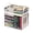 White, variant on Transparent Storage Box Foldable Book Storage Bag With Handle Pvc Clear Organizer For Books Clothes Toys School Supplies Home Organization