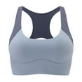 thumbnail image 1 of B91xZ Women's Minimizer Bras Low Impact Seamless Racerback Sports Bras,Gray XXL, 1 of 3