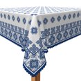 thumbnail image 2 of Tchckioa Boho Blue Square Tablecloth,54x54 Inch Waterproof Table Cloth Cover for Restaurant Decor, 2 of 6