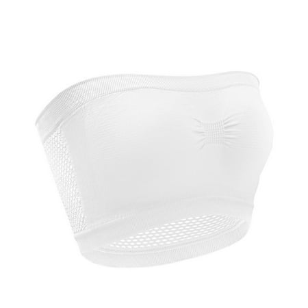 Clearance!Uooqdmx Bras for Women Strapless Bra Strapless Wrapped Chest Back Tube Top Lace Underwear Bra Strapless Bra Push Up White XXL