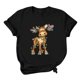 thumbnail image 1 of Camisas de Navidad Para Mujer Casual Cuello Redondo Manga Corta Impreso Top Odeerbi  ODB205681, 1 of 6