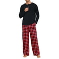 thumbnail image 2 of INSPIRE CHIC Family Christmas Matching Pajama Sets Buffalo Long Sleeve and Pants Holiday Xmas 2 Piece Sleepwear XL Red ["Boys & Girls"], 2 of 6