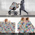 thumbnail image 7 of Honeii Colored Casino Chips print 2-in-1 baby car seat canopy doubles as a nursing cover, fitting both genders & measuring 39x27.5in, 7 of 7