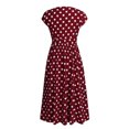 thumbnail image 4 of Sngxgn Women's Fall Elegant Dress Long Sleeve Crewneck Tie Waist Slim Rib Knit Slit Bodycon Midi Dress(Red,XXXXXL), 4 of 7
