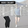 thumbnail image 7 of Leg Sleeves Compression Long Knee Sleeve UV Protect for Men Women Sport Basketball Football, 7 of 7