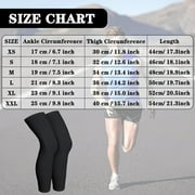 Compression Leg Sleeve Full Length Leg Sleeves Sports Cycling Leg Sleeves for Men Women, Running, Basketball