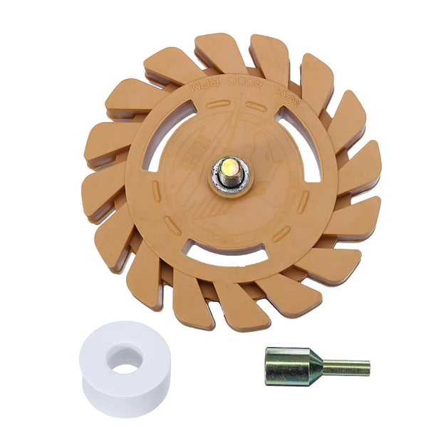 Lightweight And Safe Rubber Eraser Wheel with 1/4'' Drill Adapter For
