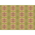 thumbnail image 1 of Ahgly Company Indoor Rectangle Patterned Golden Brown Yellow Area Rugs, 5' x 8', 1 of 6