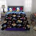 thumbnail image 2 of Sonic the Hedgehog Kids Full Bed in a Bag, Gaming Bedding, Comforter and Sheets, Black, Sega, 2 of 7