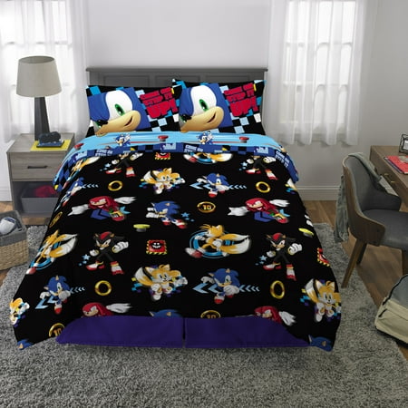 Sonic The Hedgehog Bed In A Bag Kids Bedding Bundle Set