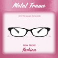 thumbnail image 4 of Gafas falsas DreamCalf Trendy pequeñas rectangulares Y2K para mujer, 4 of 5