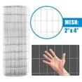 thumbnail image 4 of Fencer Wire Welded Wire Fence 12.5 Gauge, Galvanized Welded Fence Wire Roll, Mesh Size 2-Inch x 4-Inch, Hog Wire Fencing Cage, Multiple Use for Home Improvement & Animals Enclosure (6ft. x 50ft.), 4 of 9