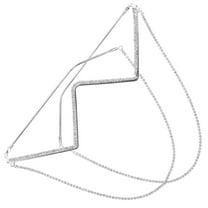 Hemoton Rhinestone Glasses Frame Party Half Frame Glasses Women Decorative Eyeglasses Frame