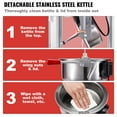 thumbnail image 2 of Máquina para hacer palomitas VEVOR de 850 W, hervidor de 226 ml (8 oz), 48 tazas por tanda, para encimera con vidrio templado, incluye 4 palas, estilo cine, color negro, 2 of 9
