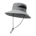 thumbnail image 1 of Milaget Bucket Hat Foldable Beach Hat Sun Protection Photo Props Lightweight Sun Hat for Light Grey, 1 of 9