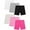 Set 4, variant on HomeDM 6 Pack Girls Shorts Casual Bike Shorts Athletic Dance Under Dress Clothes for Kids 6 Pack