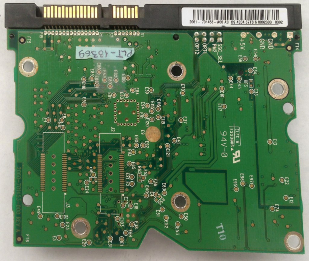 Carte PCB Contrôleur Pour Disque Dur WD1500AHFD-00RAR1 - Réf. 2060-701453-000, Occasion, Interface SATA II