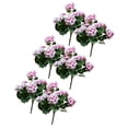 thumbnail image 1 of Artificial Geraniums Silk Flowers Heads Table Centerpiece Garden Wedding Prof, 1 of 9