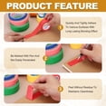 thumbnail image 5 of 4pcs 9/16" x 22 Yard Colored Masking Tape, Green Pink Yellow, 5 of 7