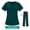 42025-Dark Green, variant on Medical Scrubs Set Nurse Nursing Uniforms Short-sleeved Shirt and Pant Set Unisex