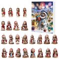 thumbnail image 1 of 2D Acrylic Ornament Set Christmas Countdown Ornament Calendar Double Printed Ornament Set Calendar Christmas Kids' Favorite Ornament Toy Set Christmas Tree Ornament Set Visual Timer for Classroom Sand, 1 of 4