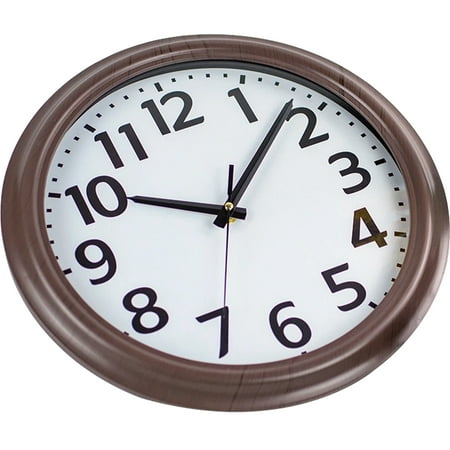 LEORX Livingroom Wall Clock Round Wall Clock Coffee Glass Silent 1Pack